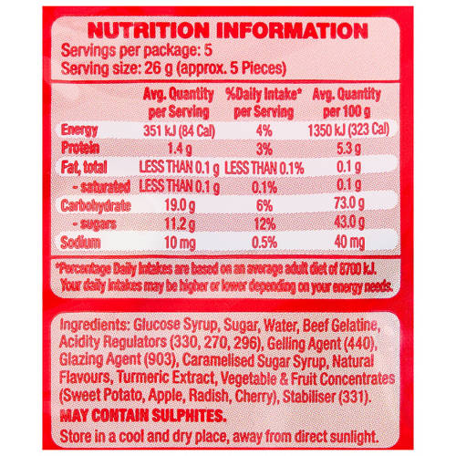 Nutrients 1, Soda Cans Soft Centre Flavoured Gummies 130g