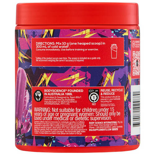 Front shot 3, PRE Caffeinated Pre-Workout 300g