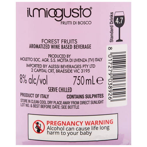 Nutrients 1, Il Mio Gusto Fruit Spritz 750ml