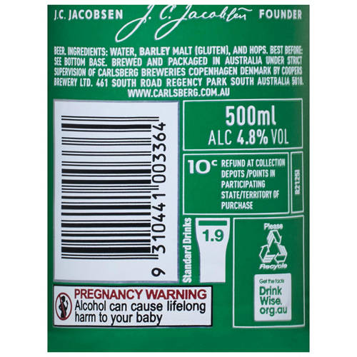 Ingredients 1, Pilsner Green 4 x 500ml