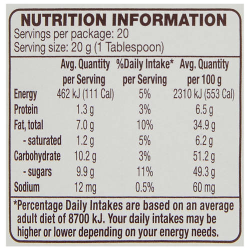 Nutrients 1, Choc Hazelnut Spread 400g