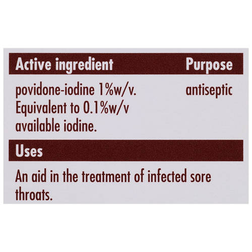 Ingredients 1, Throat Gargle 120ml