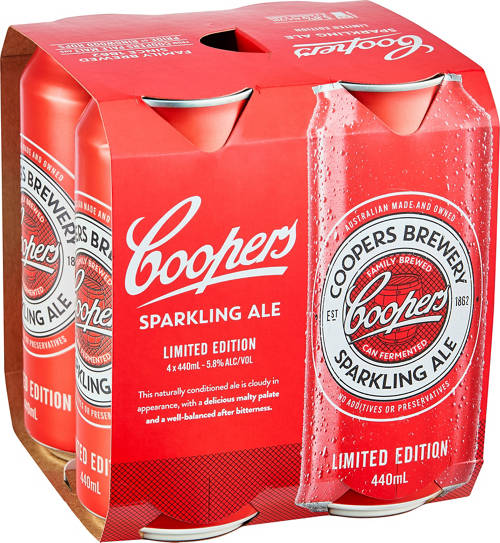 Front shot 1, Sparkling Ale 4 Pack 440ml