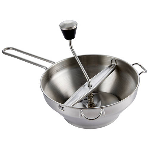 Stainless Steel Food Mill, Potato Ricer or Rotary Grater Product Image Front shot 01