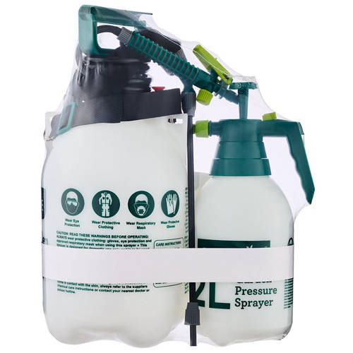 Front shot 2, 2L & 5L Pressure Spray Pack or Double Nozzle Pump Sprayer