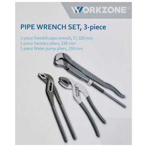 Front shot 2, Assorted Pipe Wrench Set
