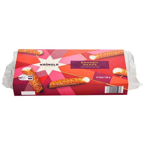Front shot 2, Brandy Snaps 8 Pack 128g