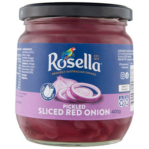 Front shot 2, Red Sliced Onions 400g