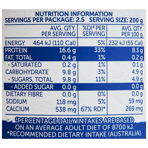 Nutrients 1, Greek Style Protein Yoghurt 500g