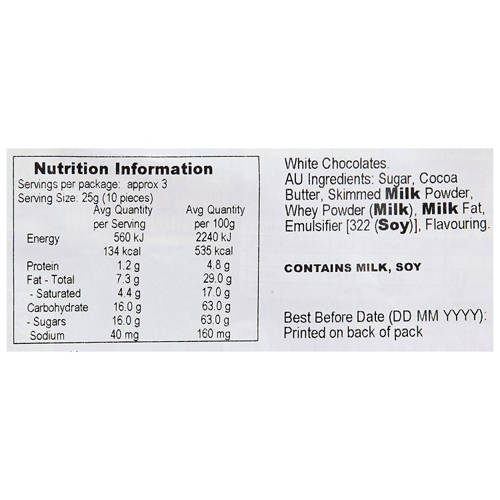 Nutrients 1, Buttons White 85g