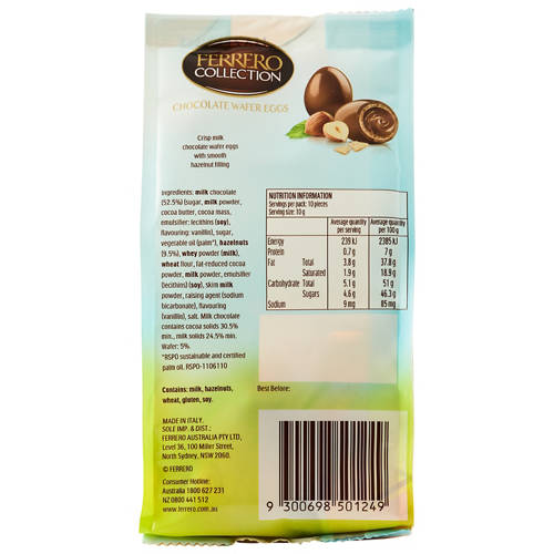 Front shot 3, Hazelnut Mini Eggs 100g