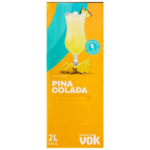 Front shot 4, Pina Colada Ready to Serve Cocktail 2L