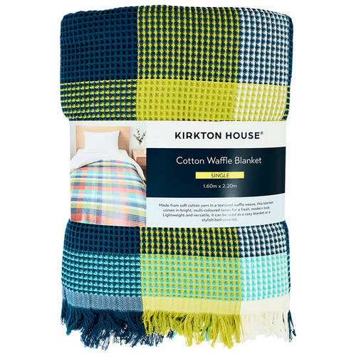 Front shot 2, Cotton Waffle Blanket Single Beds