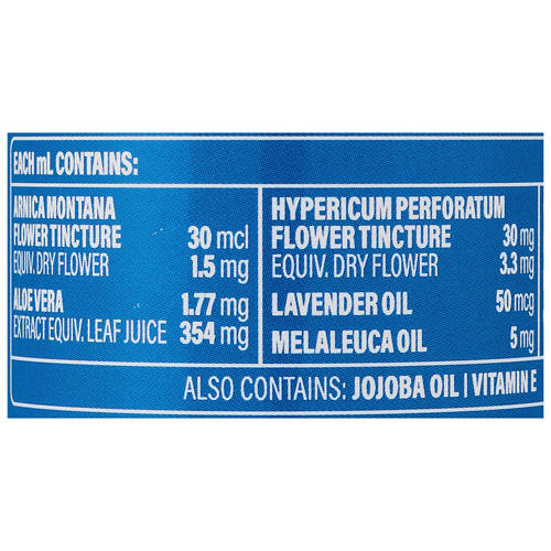 Ingredients 1, Joint & Muscle Pain Relief Spray