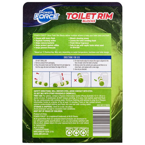 Front shot 2, Toilet Rim Blocks Citrus 2 x 50g