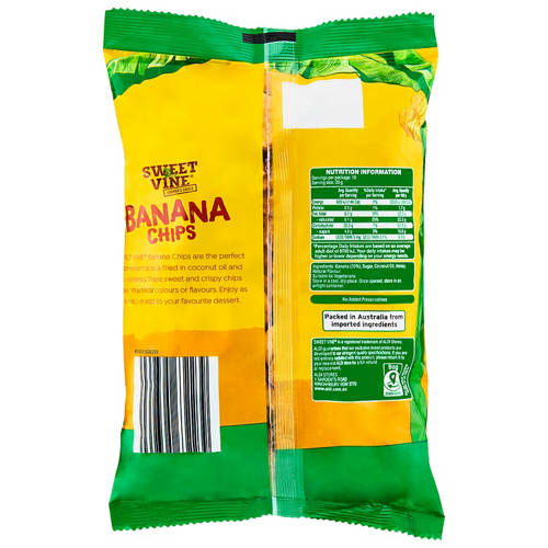Front shot 2, Banana Chips 300g