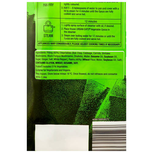 Nutrients 2, Vegetable Gyoza 750g