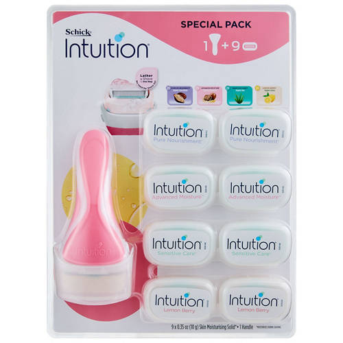 Front shot 2, Intuition Razor Womens Value Pack