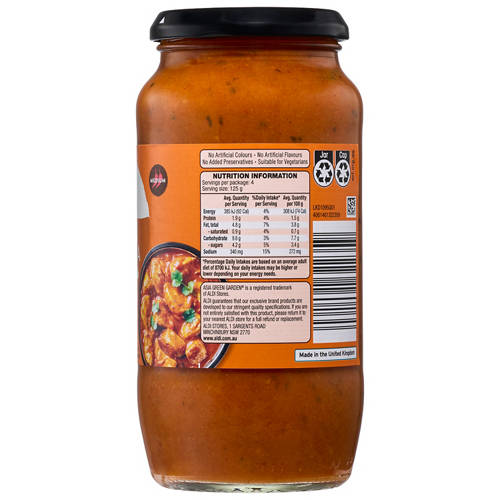 Front shot 2, Indian Simmer Sauce Tikka Masala 500g