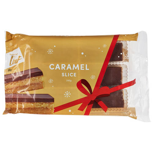 Front shot 3, Caramel Mixed Slices 6 Pack 240g