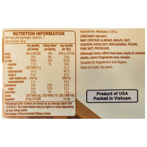 Nutrients 1, Natural Walnuts 200g