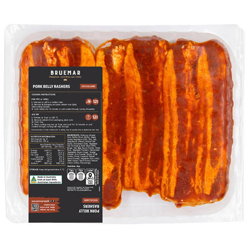Front shot 2, Gochujang Style Glaze Pork Belly Rashers