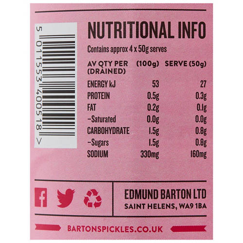 Nutrients 1, Pickled Red Cabbages 440g