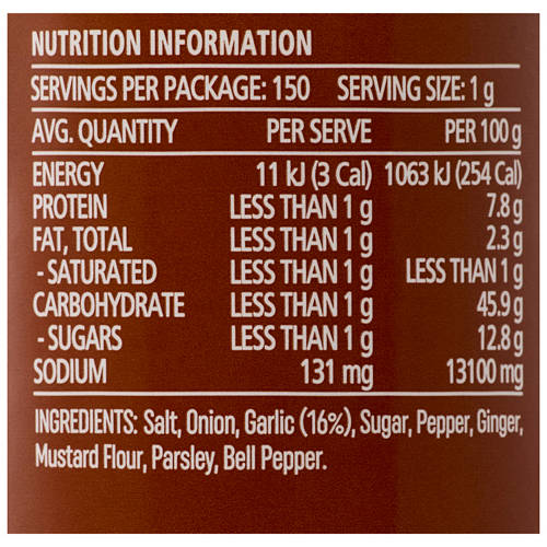 Nutrients 1, Classic BBQ Seasoning 144g