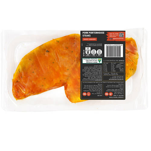Front shot 2, Pork Porterhouse with Mango Habanero Sauce 400g