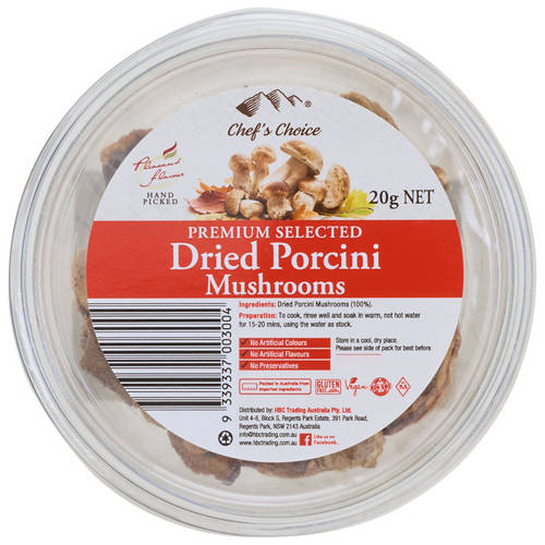 Front shot 2, Porcini Dried Mushrooms 20g