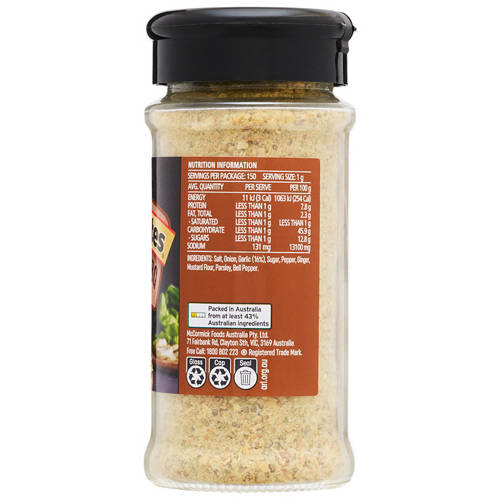 Front shot 2, Classic BBQ Seasoning 144g