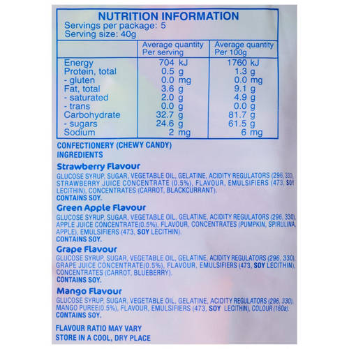 Nutrients 1, Hi Chew Original Mix Family Pack 200g