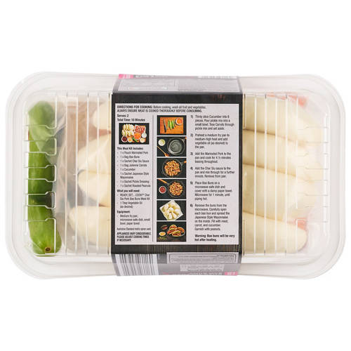 Front shot 2, Pork Bao Bun Meal Kit 730g