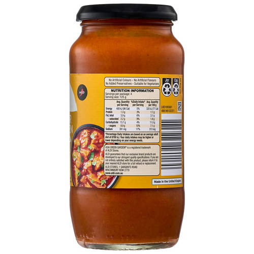 Front shot 2, Indian Simmer Sauce Butter Chicken 500g