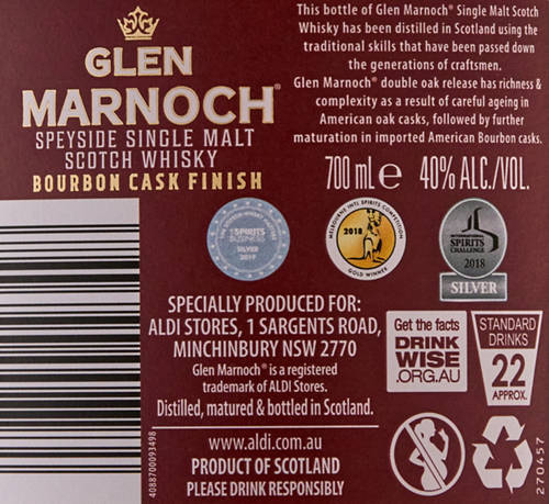 Nutrients 1, Bourbon Cask Whisky 700ml