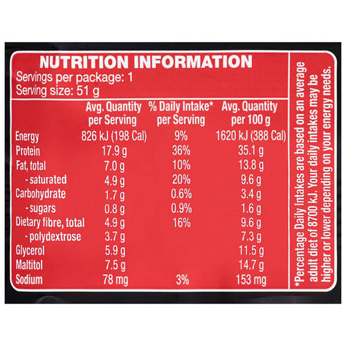 Nutrients 1, Protein Bar Choc Cherry 51g