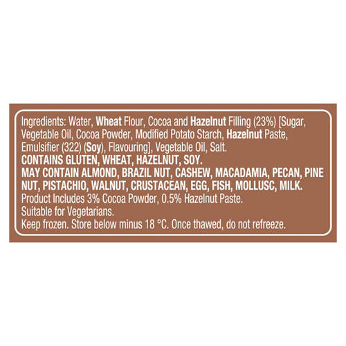 Ingredients 1, Choc Filled Mini Churros 180g