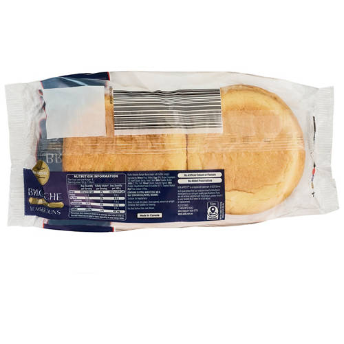 Front shot 2, Sliced brioche burger bun 200g