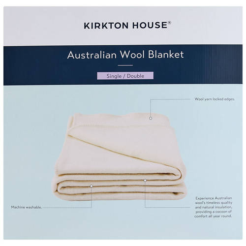 Front shot 4, Australian Wool Blanket Single Bed or Double Bed