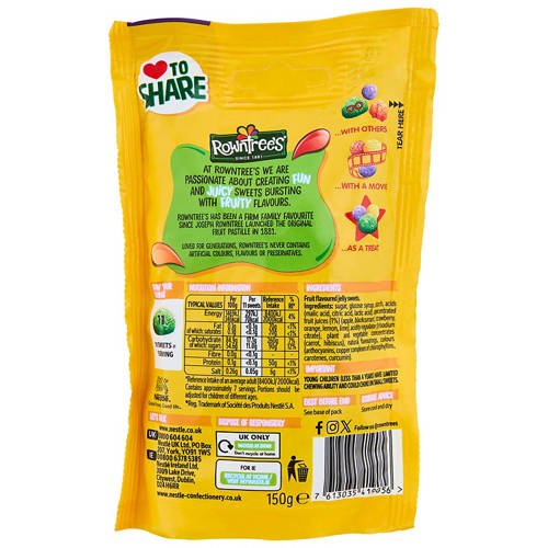 Front shot 2, Rowntrees Jelly Tots 150g