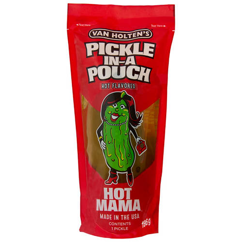 Hot Mama Pickle in a Pouch 196g Product Image Front shot 01