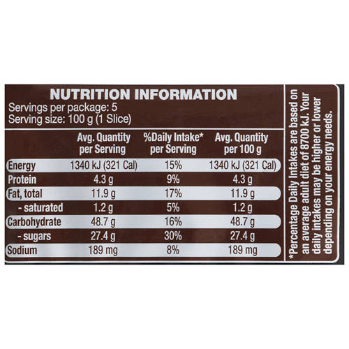 Nutrients 1, Banana Bread Slices 5 Pack 500g