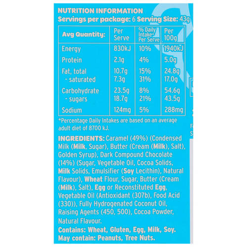 Nutrients 1, Caramel Slice