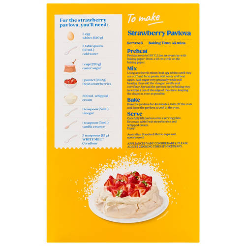 Front shot 3, Cornflour 500g
