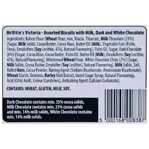 Ingredients 1, Victoria Biscuit Selection 245g