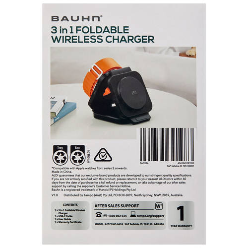 Front shot 4, 3 in 1 Magnetic Portable Charger