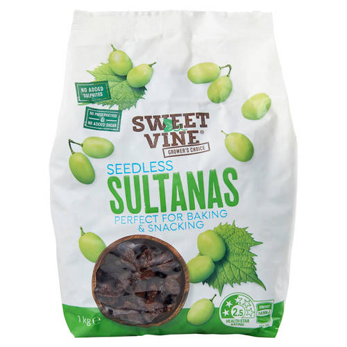 Sultanas (1kg bulk) at Aldi