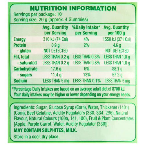 Nutrients 1, Sour Carrots 200g