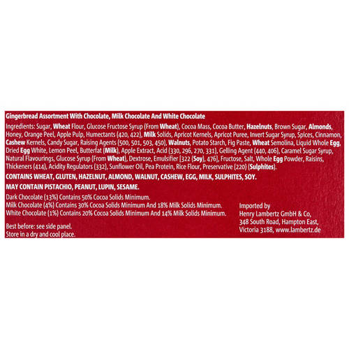 Ingredients 1, German Holiday  Selection 500g