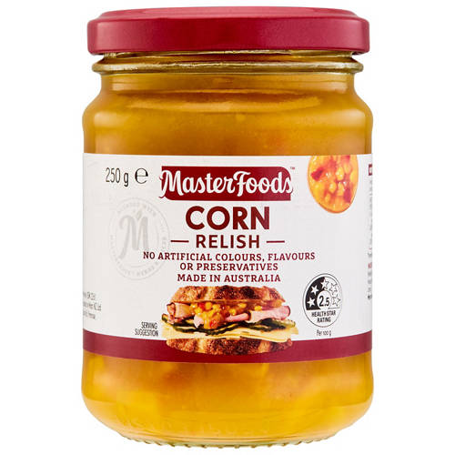 Front shot 2, Corn Relish 250g
